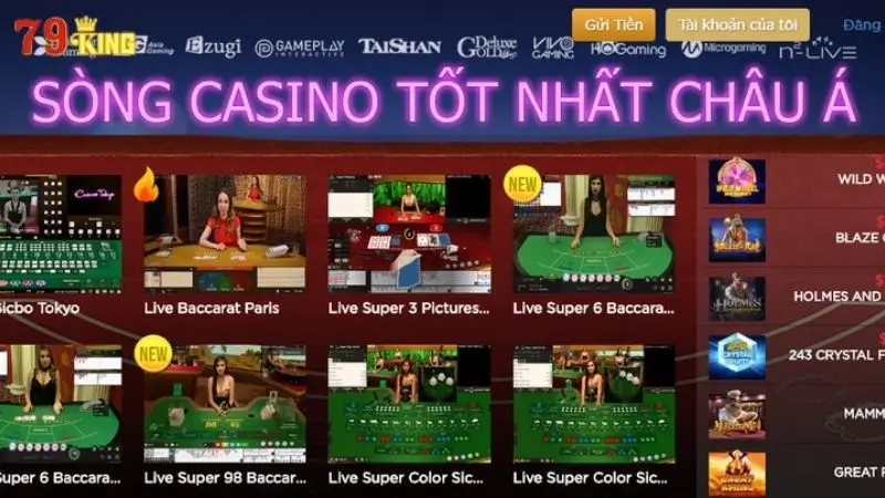WM Casino 79king là một trong những kho game khổng lồ với những siêu phẩm hot nhất trên thị trường